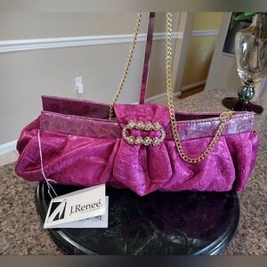 NWT J Renée Evening Bag With Chain